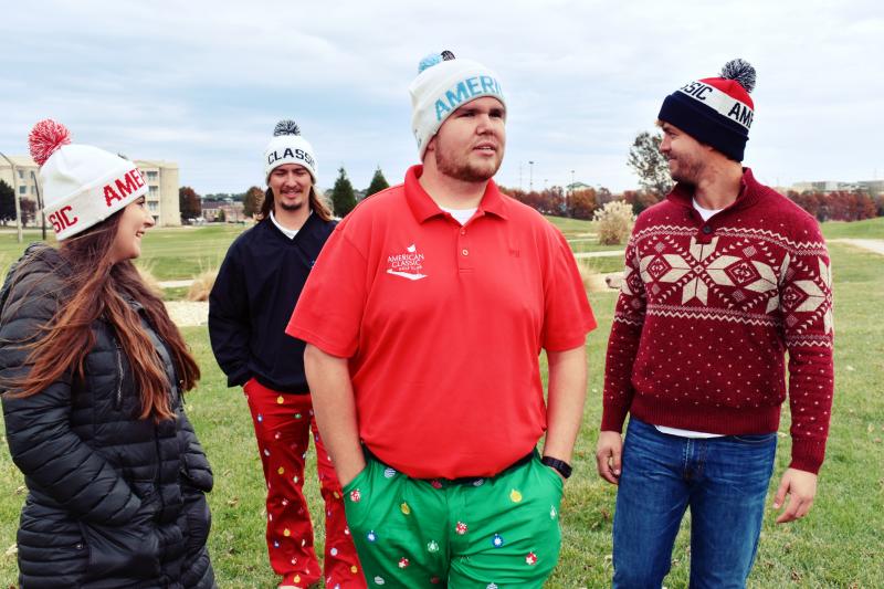 The Morrison family is selling fleece-lined golf hats featuring the American Classic logo from their golf course near Midway. They also have a Holiday Gift Guide at their website. SUBMITTED PHOTO